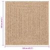 vidaXL Rug Beige 100% Polypropylene 47.2 x 47.2 in