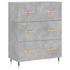 vidaXL Highboard Concrete Grey Engineered wood Large Highboard