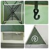 vidaXL Camping Tent with Porch 4-Person Green Waterproof