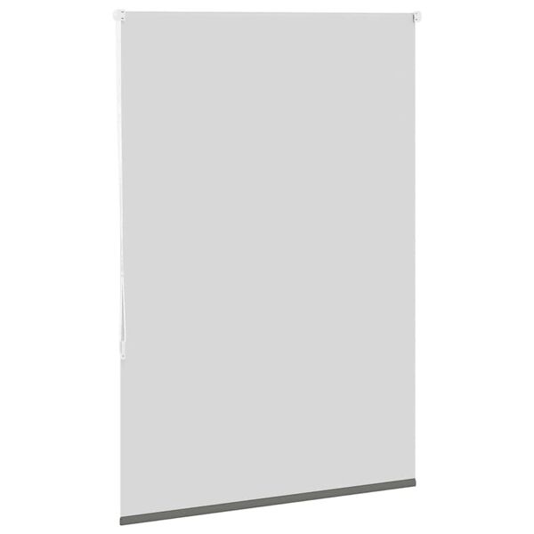 vidaXL Roller Blind Grey Polyester, Aluminium 45.3 in wide, 51.2 in high
