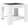 vidaXL Coffee Table White Engineered wood Compact Coffee Table Square