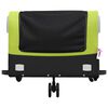 vidaXL Bike Trailer Black and Green 99.2 lb Iron