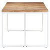 vidaXL Dining Table Natural wood and white
