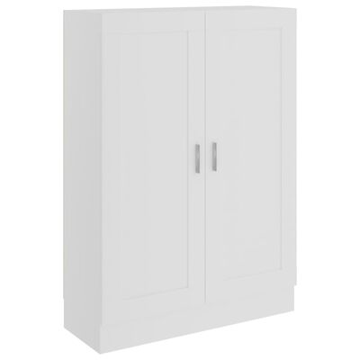 vidaXL Book Cabinet White 32.5"x12"x45.3" Engineered Wood