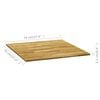 vidaXL Tabletop Natural wood Solid oak wood 27.6x27.6 in Durable