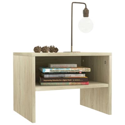 vidaXL Side Cabinet Sonoma Oak 15.7"x11.8"x11.8" Engineered Wood