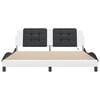 vidaXL Bed Frame White and Black