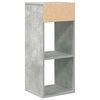 vidaXL Book Cabinet Concrete grey Engineered wood Tall Book Cabinet