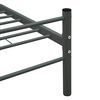 vidaXL Bed Frame Grey Metal Twin Sturdy Bed Frame Rectangular