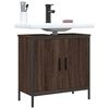 vidaXL Bathroom Sink Cabinet Brown Oak Engineered Wood Medium