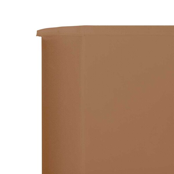 vidaXL Wind Screen Taupe Non-woven fabric (100% polyester), wood