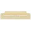 vidaXL Couch Slipcover Cream 100% Polyester jersey
