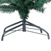 vidaXL Slim Artificial Pre-lit Christmas Tree with Ball Set Green 94.5"