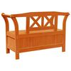 vidaXL Garden Storage Bench Brown 119 x 76 x 44cm Solid pine wood