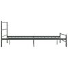 vidaXL Bed Frame Gray Metal Full Durable Bed Frame Rectangular