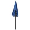 vidaXL Garden Parasol Azure Blue Polyester, Steel Medium Tiltable
