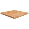 vidaXL Table Top Light brown Solid oak wood 31.5 x 31.5 in Durable