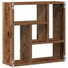 vidaXL Wall Shelf Old Wood Engineered Wood 17.7 in x 6.3 in x 17.7 in