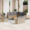 vidaXL Garden Sofa Set Beige