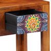 vidaXL Side Table with Drawer Brown 40 x 30 x 36 cm Solid Acacia wood