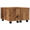 vidaXL Coffee Table Old Wood Engineered Wood 23.6 x 23.6 in Coffee Table