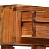 vidaXL Console Table Solid Acacia Wood with Carved Drawers 46.5"x11.8"x31.5"