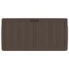 vidaXL Cushion Box Brown Polypropylene Medium Cushion Box Rectangular