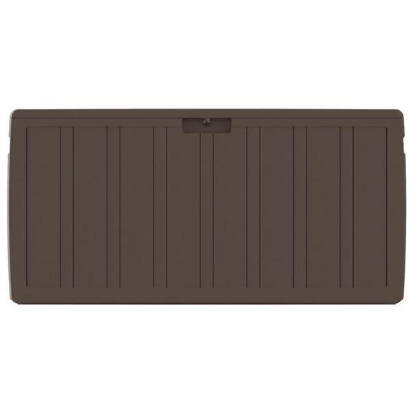 vidaXL Cushion Box Brown Polypropylene Medium Cushion Box Rectangular