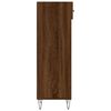 vidaXL Shoe Cabinet Brown oak Engineered wood, metal, aluminum alloy