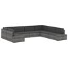 vidaXL Garden Sofa Gray and anthracite