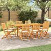 vidaXL Folding Chair 8 pcs White 49 x 57.5 x 92cm Solid Acacia wood