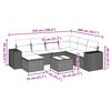 vidaXL Garden Sofa Set Grey, Dark Grey