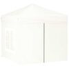 vidaXL Party Tent White 210D Oxford fabric 6.6 x 6.6 ft Foldable
