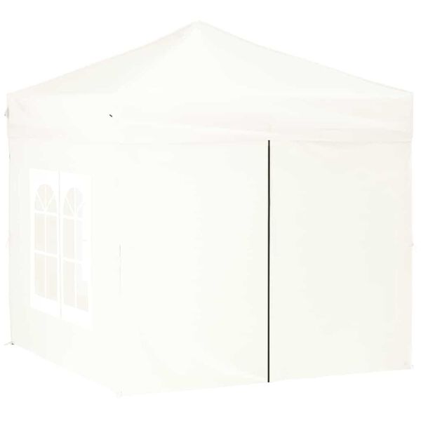 vidaXL Party Tent White 210D Oxford fabric 6.6 x 6.6 ft Foldable