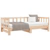 vidaXL Day Bed Natural Pine Solid Pine Wood Twin Extendable Day Bed