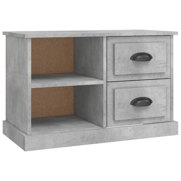 vidaXL TV Cabinet Concrete Grey Engineered Wood Medium TV Cabinet
