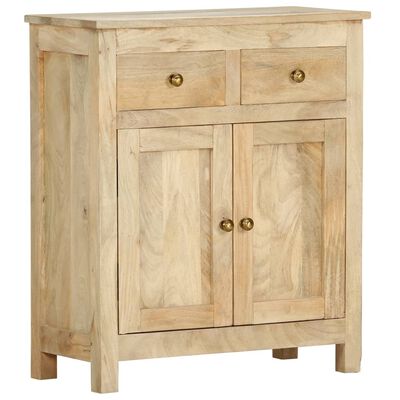 vidaXL Side Cabinet 25.6"x11.8"x29.5" Solid Mango Wood