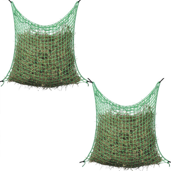 vidaXL Hay Net Set of 4 Green Polypropylene 35.4 x 59.1 in Hay Net