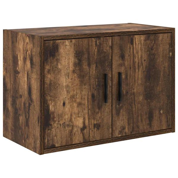 vidaXL Garage Wall Cabinet Smoked Oak Engineered Wood