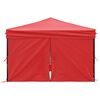 vidaXL Party Tent Red 210D Oxford Fabric 9.8 x 9.8 ft Foldable