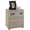 FMD Bedside Table Oak Melamine-covered chipboard Small Bedside Table