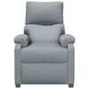 vidaXL Massage Chair Light grey Fabric (100% polyester), metal, plywood