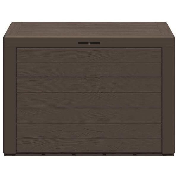 vidaXL Storage Box Brown Polypropylene 30.7 x 17.3 x 21.7 in Storage Box