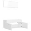 vidaXL Bathroom Furniture Set White Engineered Wood Medium