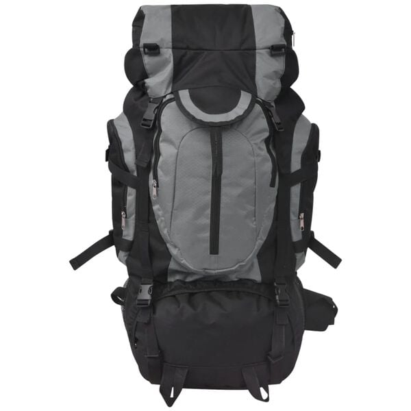 vidaXL Hiking Backpack XXL 19.8 gal Black and Gray