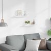 vidaXL Frame Ledge Shelf Set of 2 White MDF 15.7 in x 3.5 in x 1.2 in