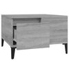 vidaXL Coffee Table Grey sonoma Engineered wood, Metal Medium
