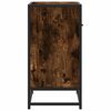 vidaXL Bedside Cabinet Smoked oak Engineered wood, Metal Medium