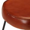 vidaXL Bar Stool Set of 2 Dark Brown