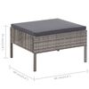vidaXL Garden Lounge Set Grey, Anthracite